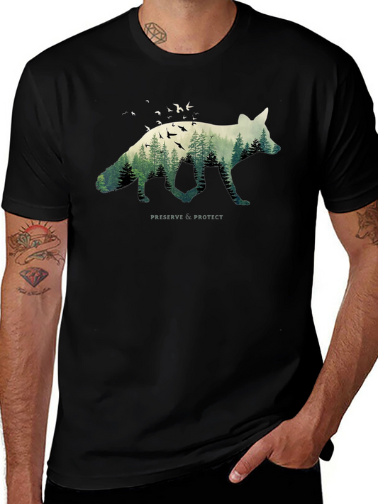Nature Fox Graphic Tee - Preserve & Protect