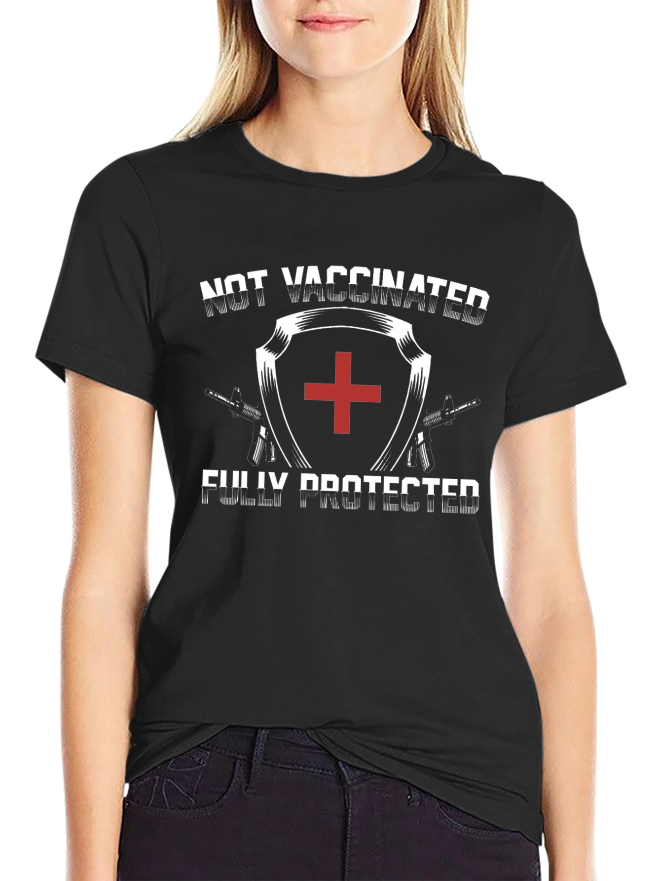 Not Vaccinated Fully Protected Graphic Tee