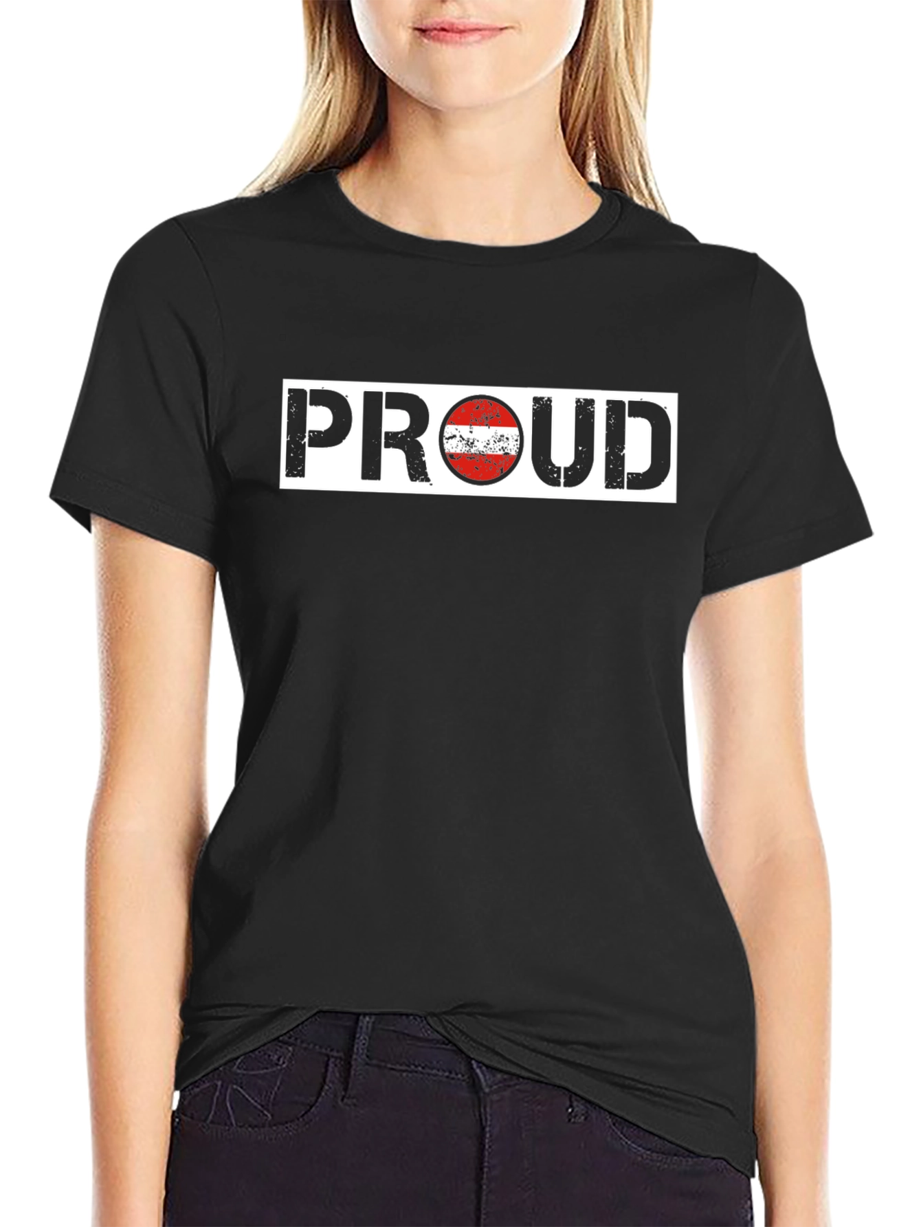 Austria Proud T-Shirt - Black Cotton Tee