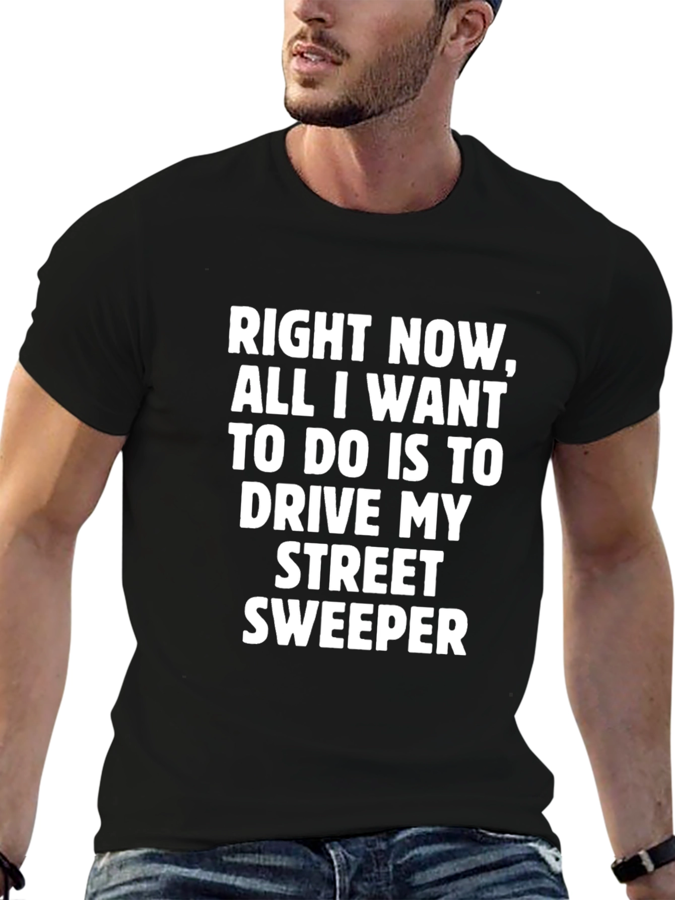 Drive My Street Sweeper Funny Graphic Tee