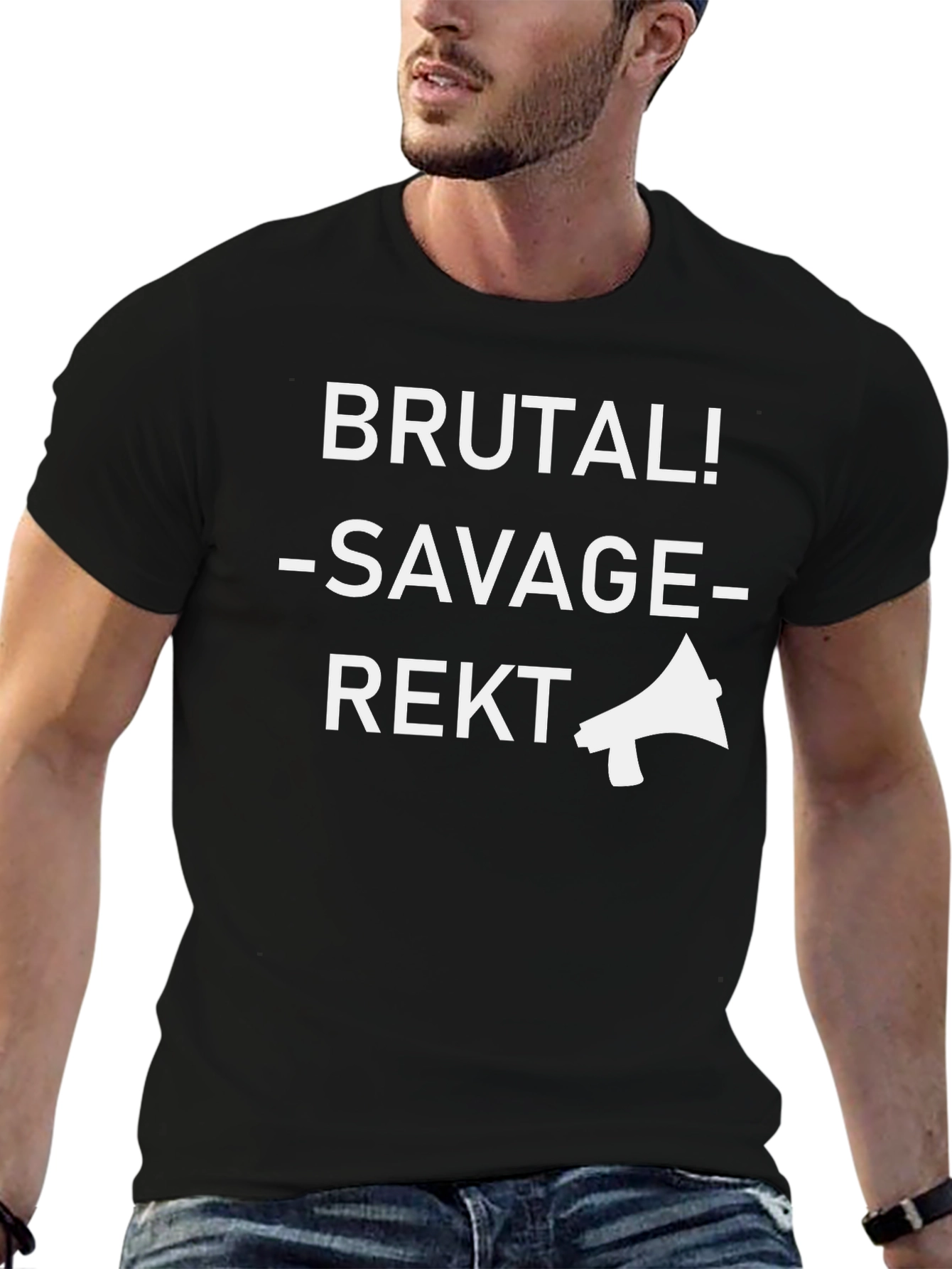 Brutal Savage Rekt Graphic T-Shirt - Gamer Apparel