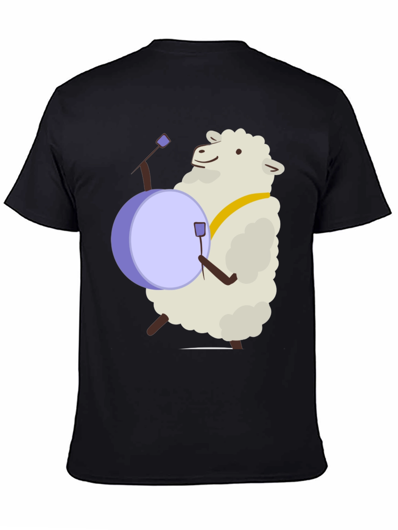 Sheep Drummer T-Shirt - Playful Graphic Tee