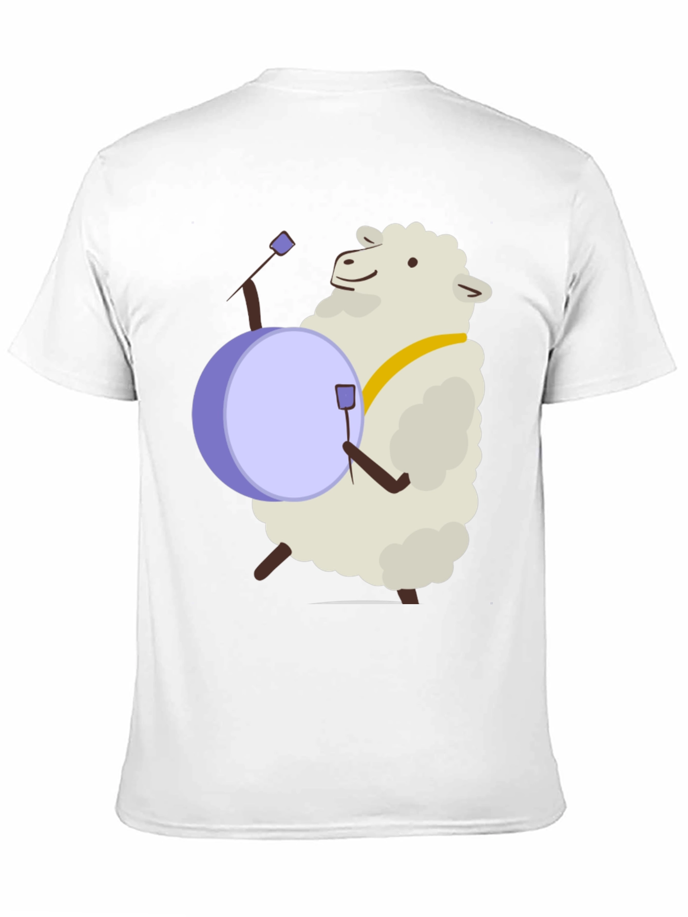 Sheep Drummer T-Shirt - Playful Graphic Tee
