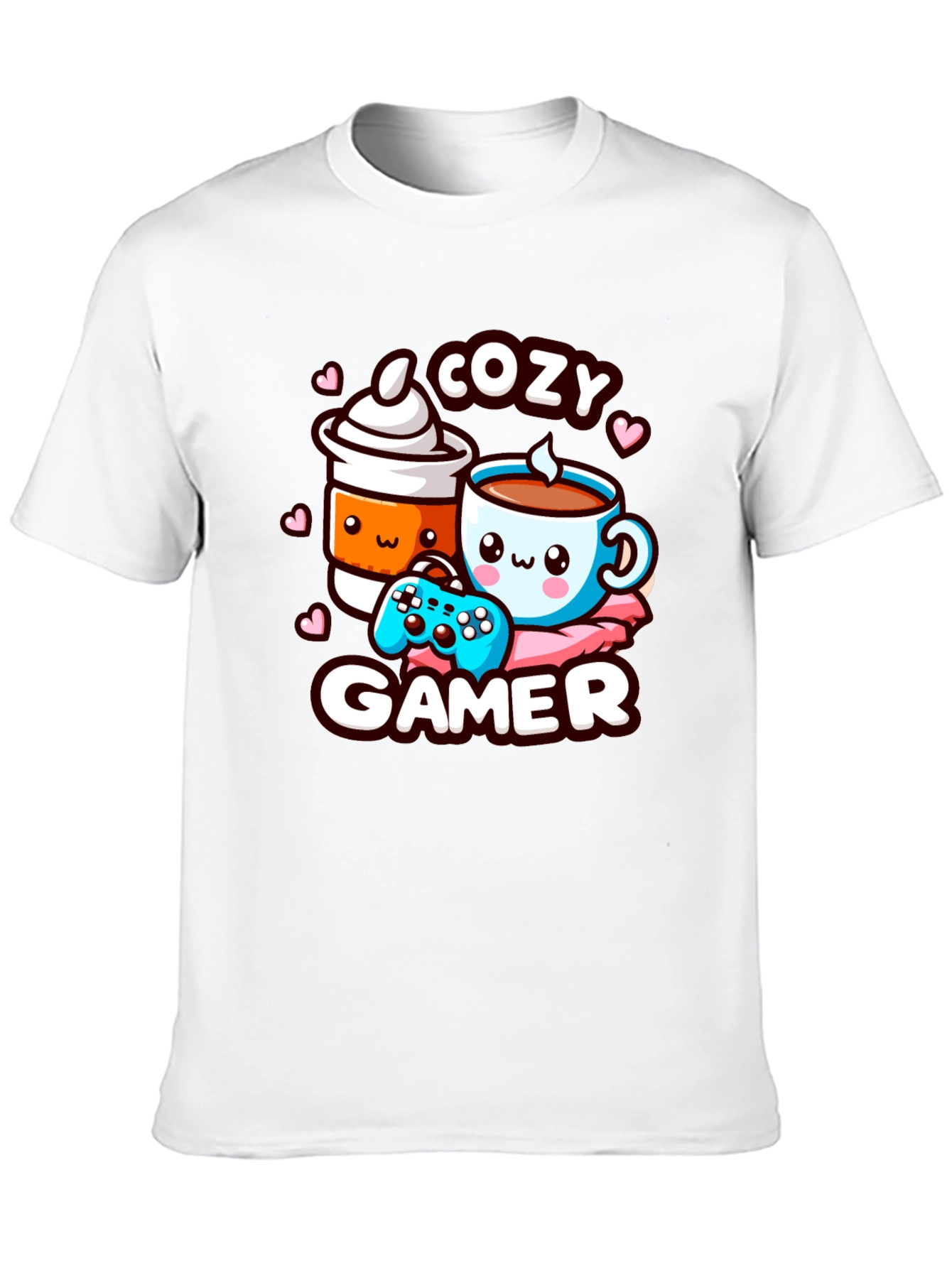 Cozy Gamer T-Shirt with Cute Graphic
