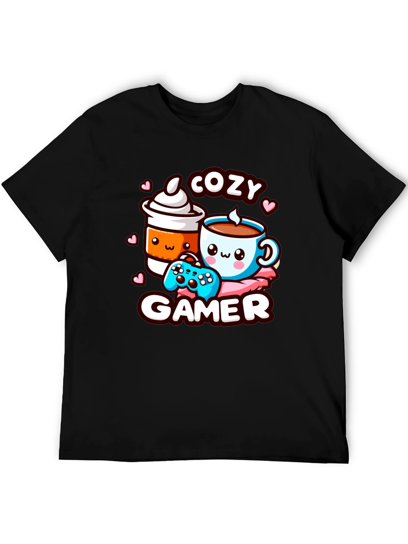 Cozy Gamer T-Shirt with Cute Graphic