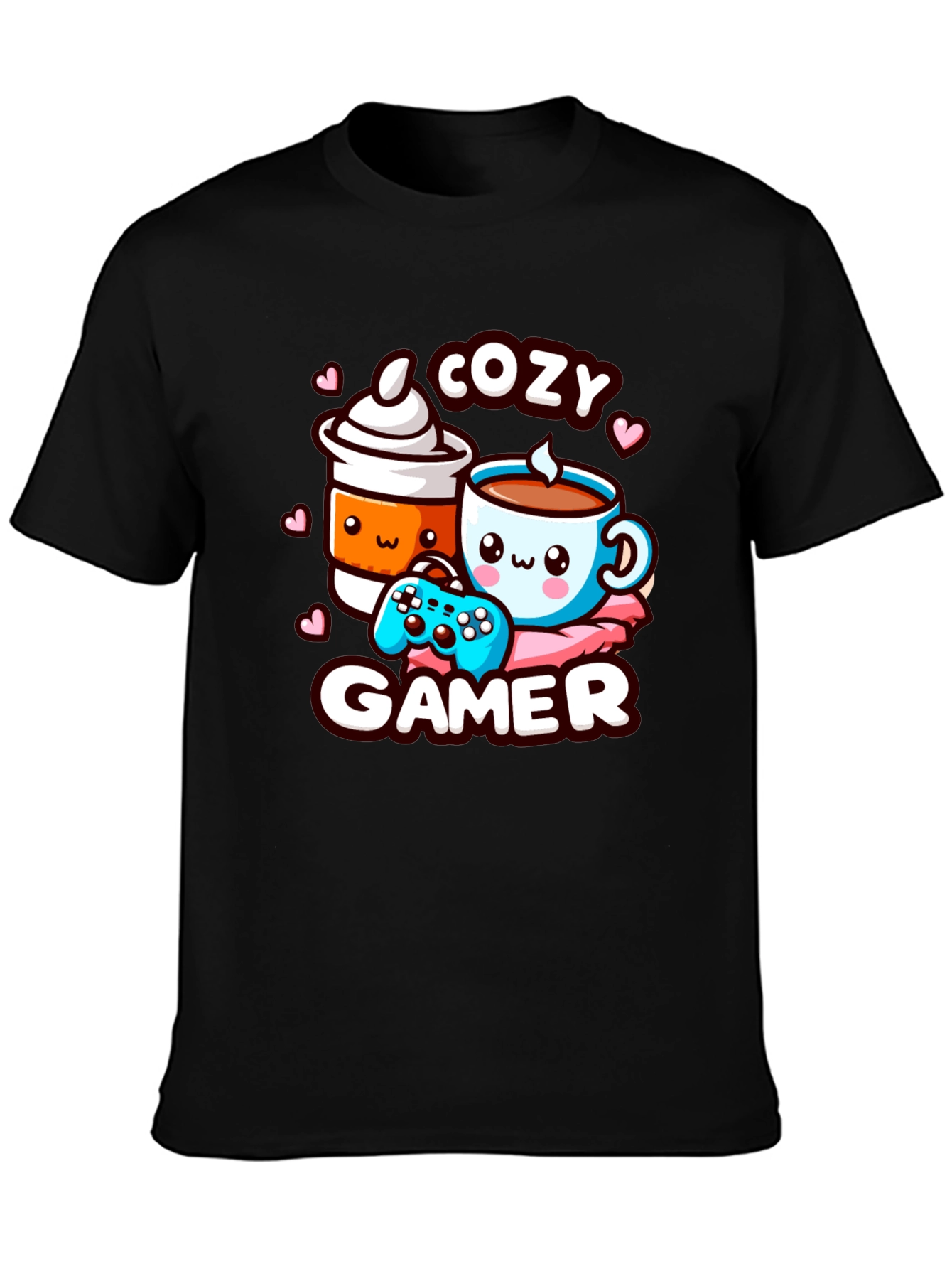 Cozy Gamer T-Shirt with Cute Graphic