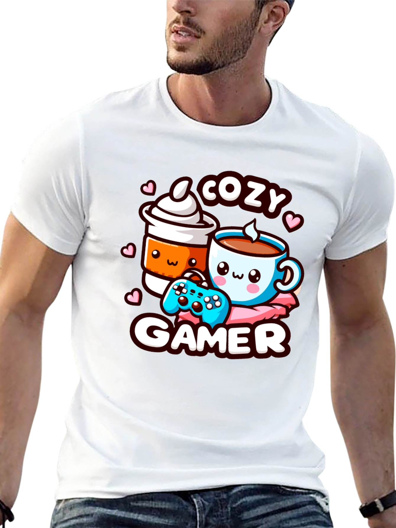 Cozy Gamer T-Shirt with Cute Graphic