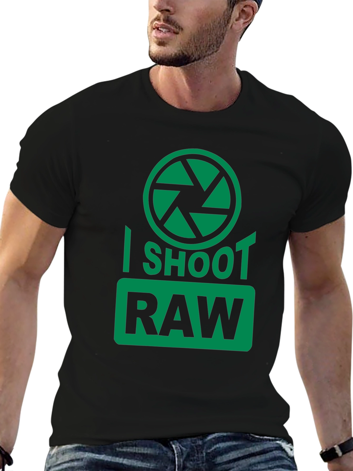 I Shoot RAW Camera Graphic T-Shirt