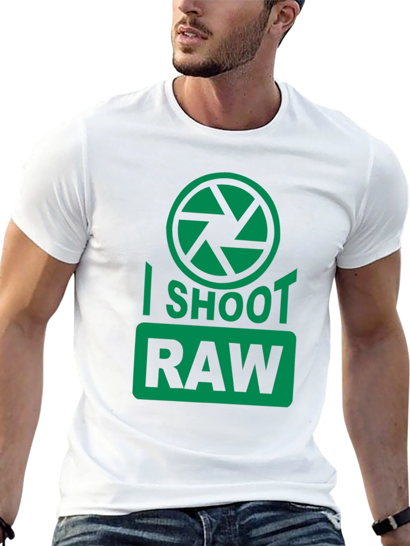 I Shoot RAW Camera Graphic T-Shirt