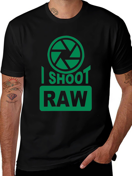 I Shoot RAW Camera Graphic T-Shirt