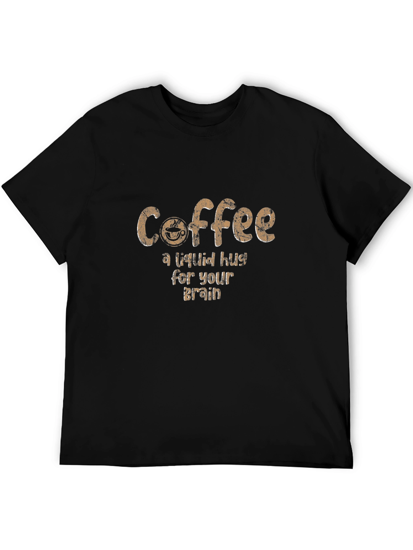 Coffee Liquid Hug Graphic T-Shirt