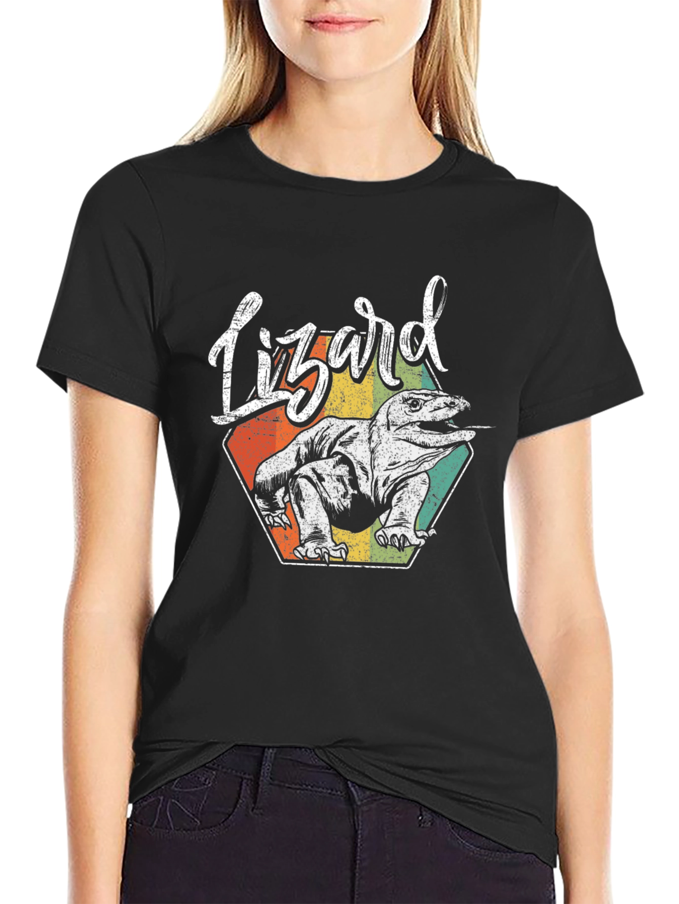 Lizard Graphic Tee - Retro Style Reptile T-Shirt