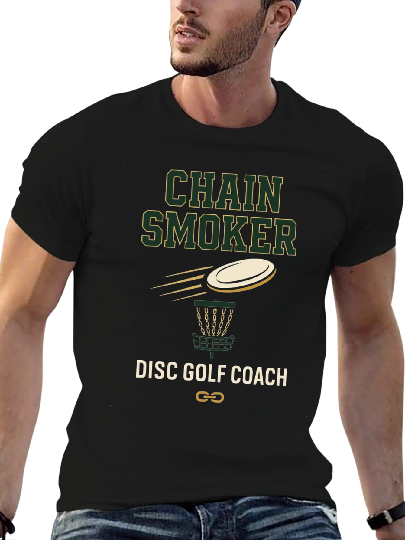 Chain Smoker Disc Golf Coach T-Shirt
