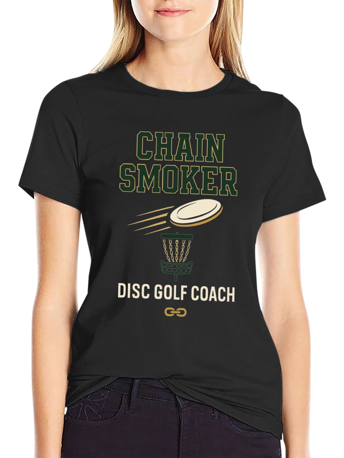 Chain Smoker Disc Golf Coach T-Shirt