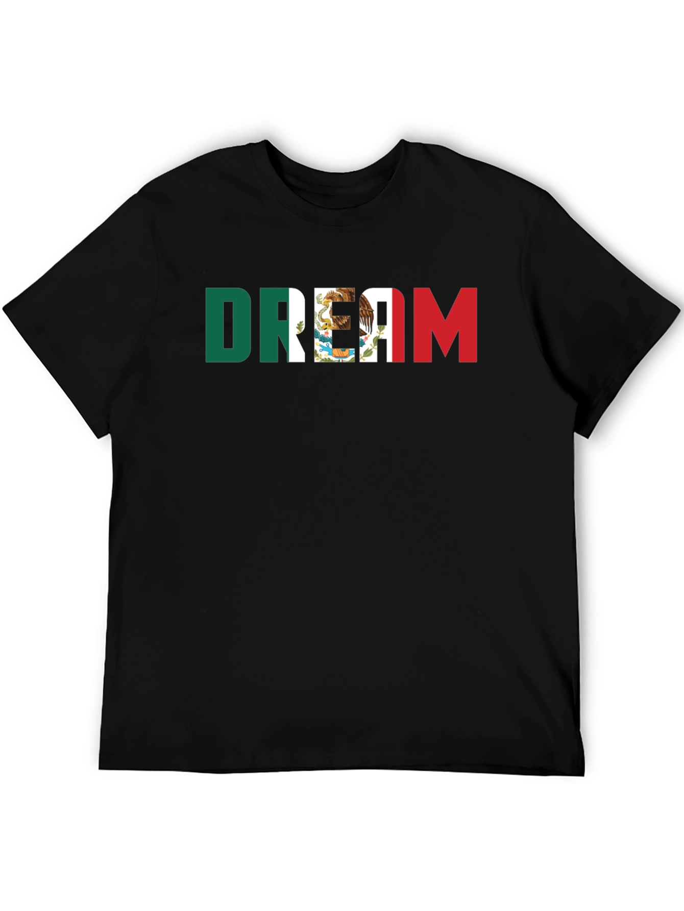 Mexican Flag Dream T-Shirt - Black Cotton Tee
