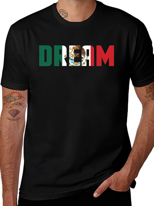 Mexican Flag Dream T-Shirt - Black Cotton Tee