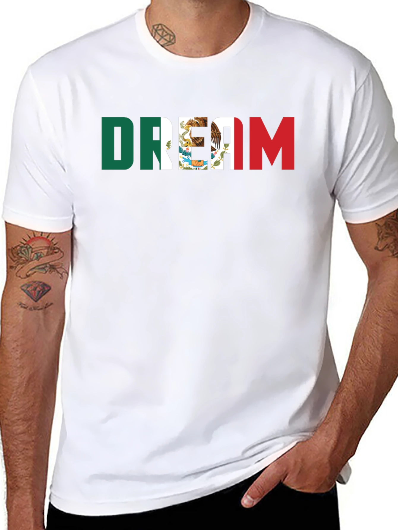 Mexican Flag Dream T-Shirt - Black Cotton Tee