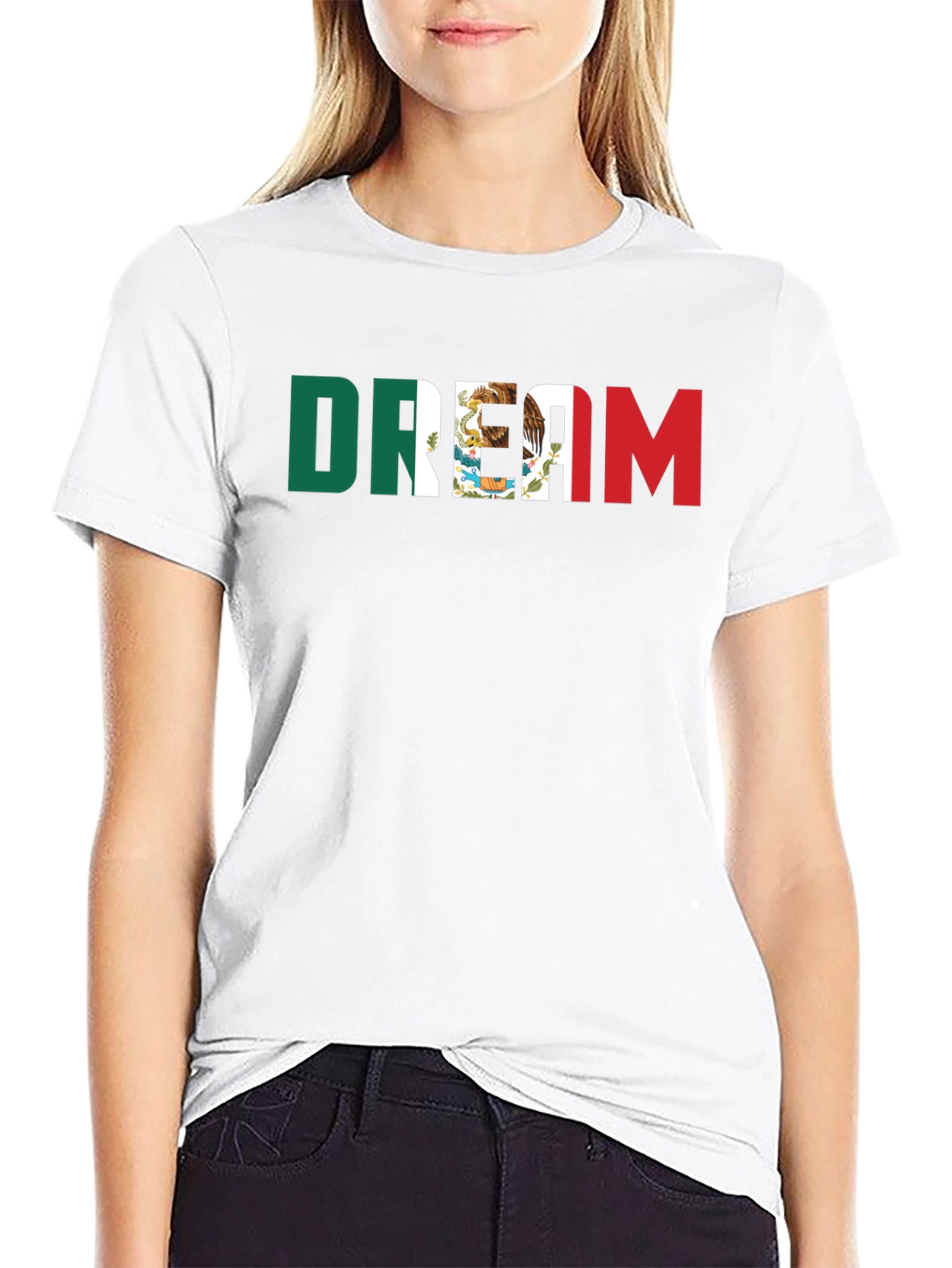Mexican Flag Dream T-Shirt - Black Cotton Tee