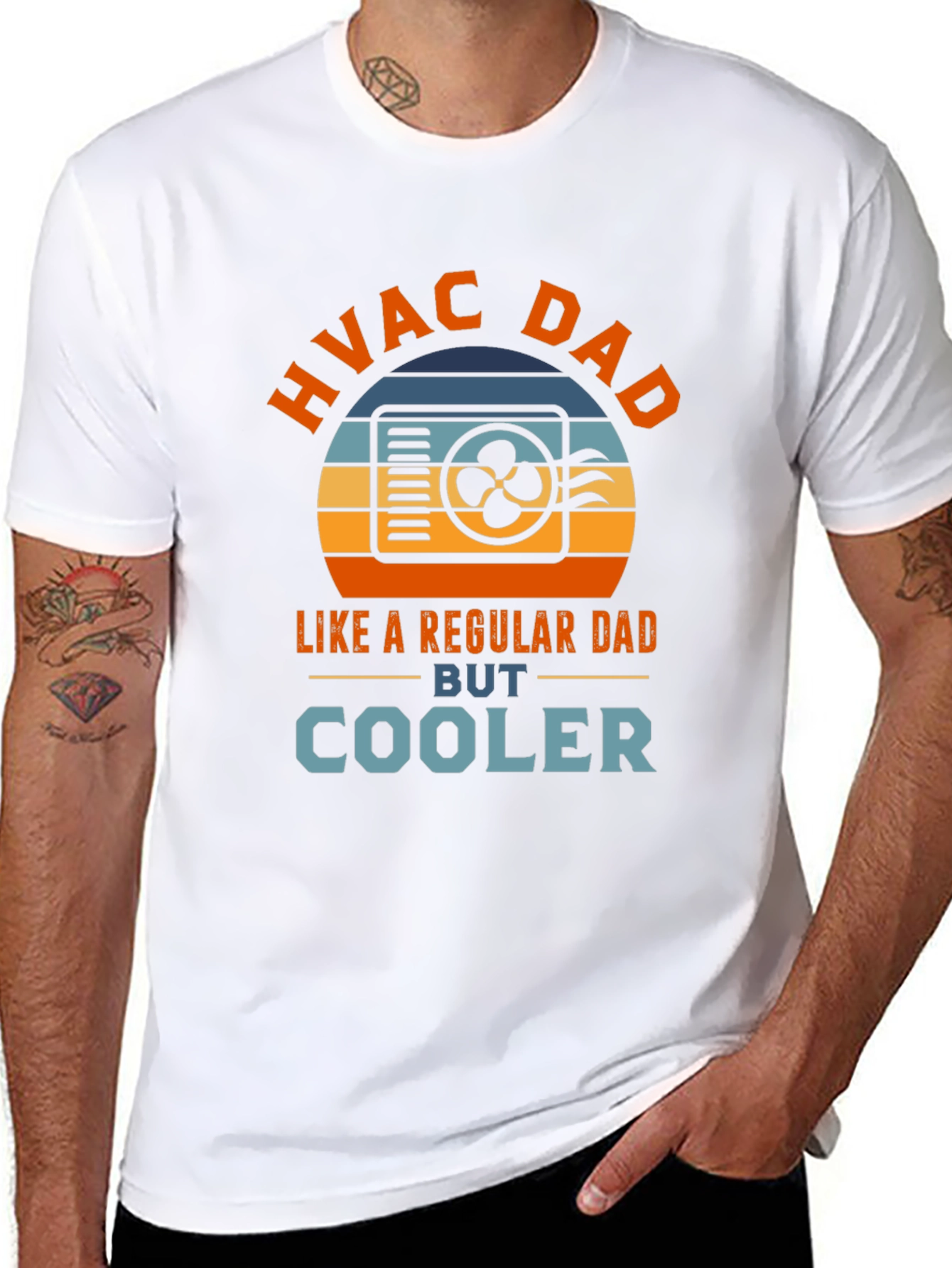 HVAC Dad T-Shirt - Cooler Than Regular Dads!