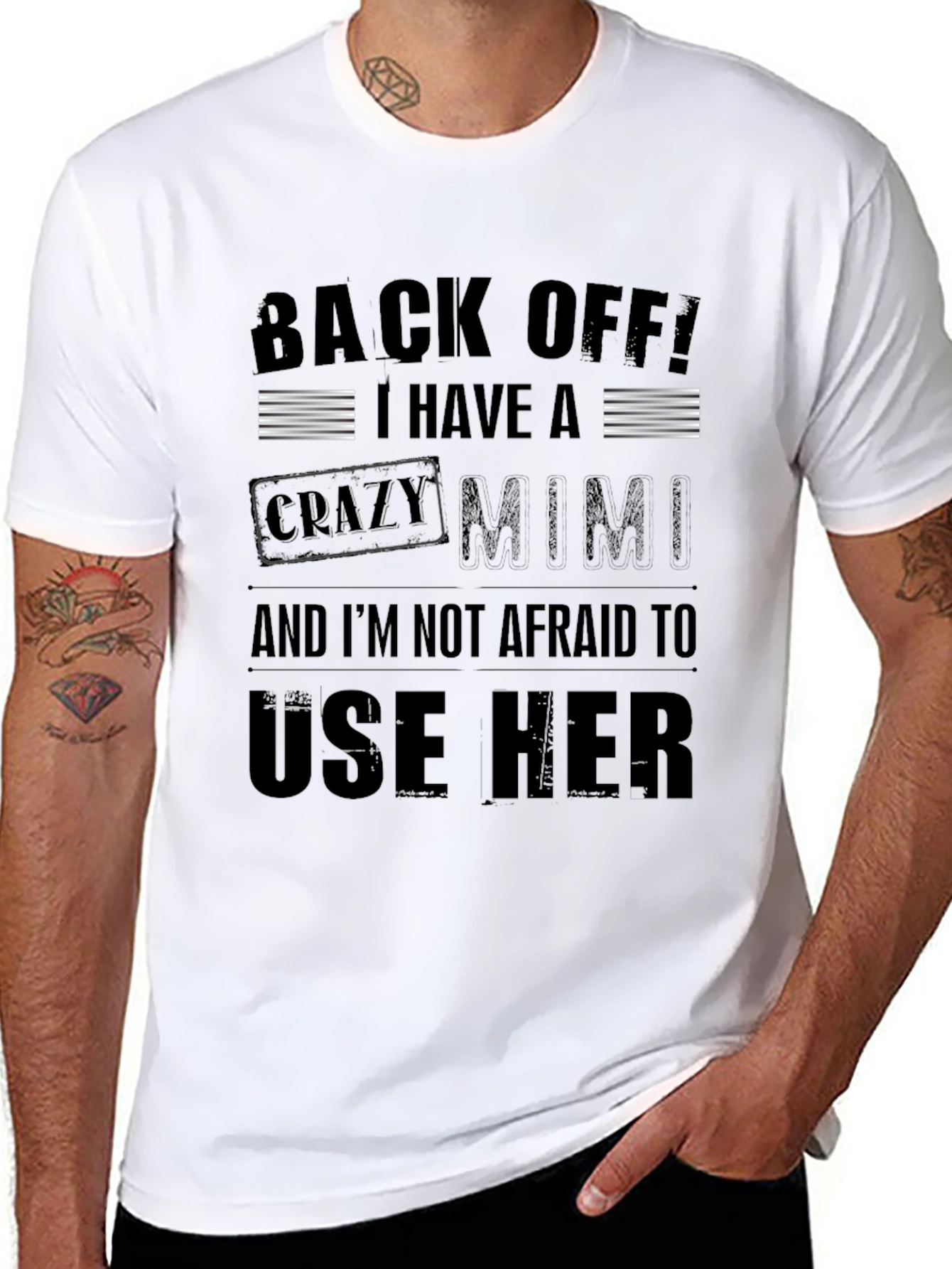 Funny Crazy Mimi Graphic T-Shirt