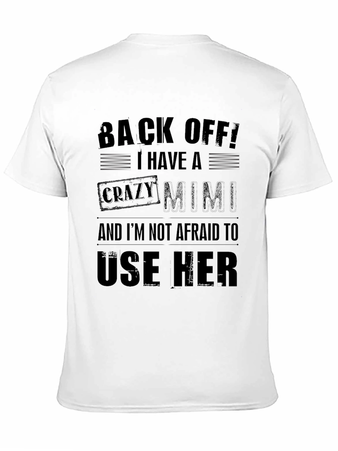 Funny Crazy Mimi Graphic T-Shirt