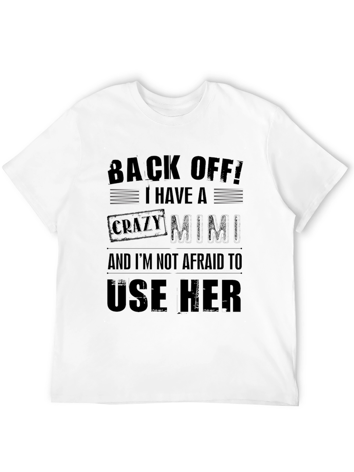 Funny Crazy Mimi Graphic T-Shirt
