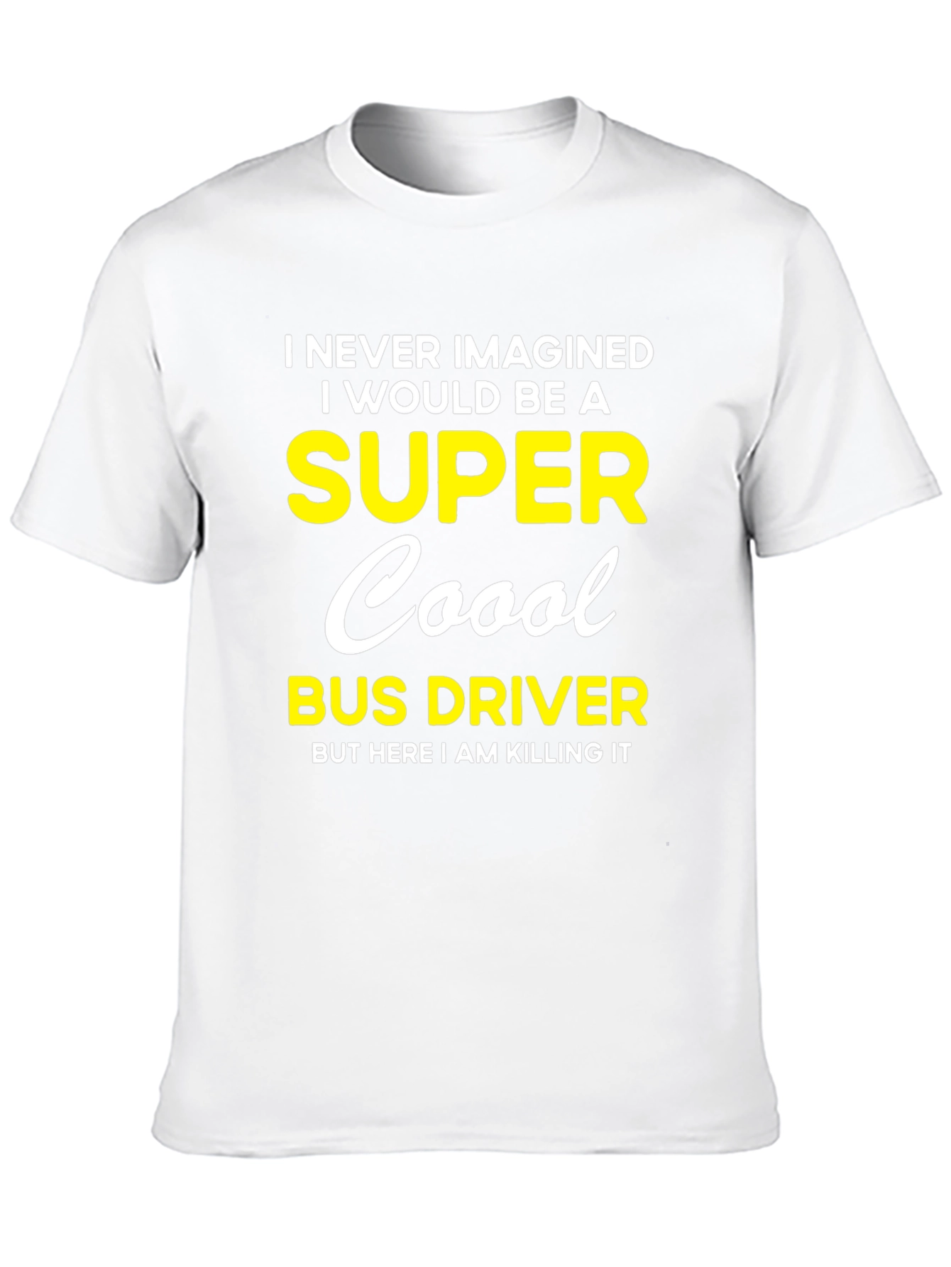 Super Cool Bus Driver Black Graphic T-Shirt
