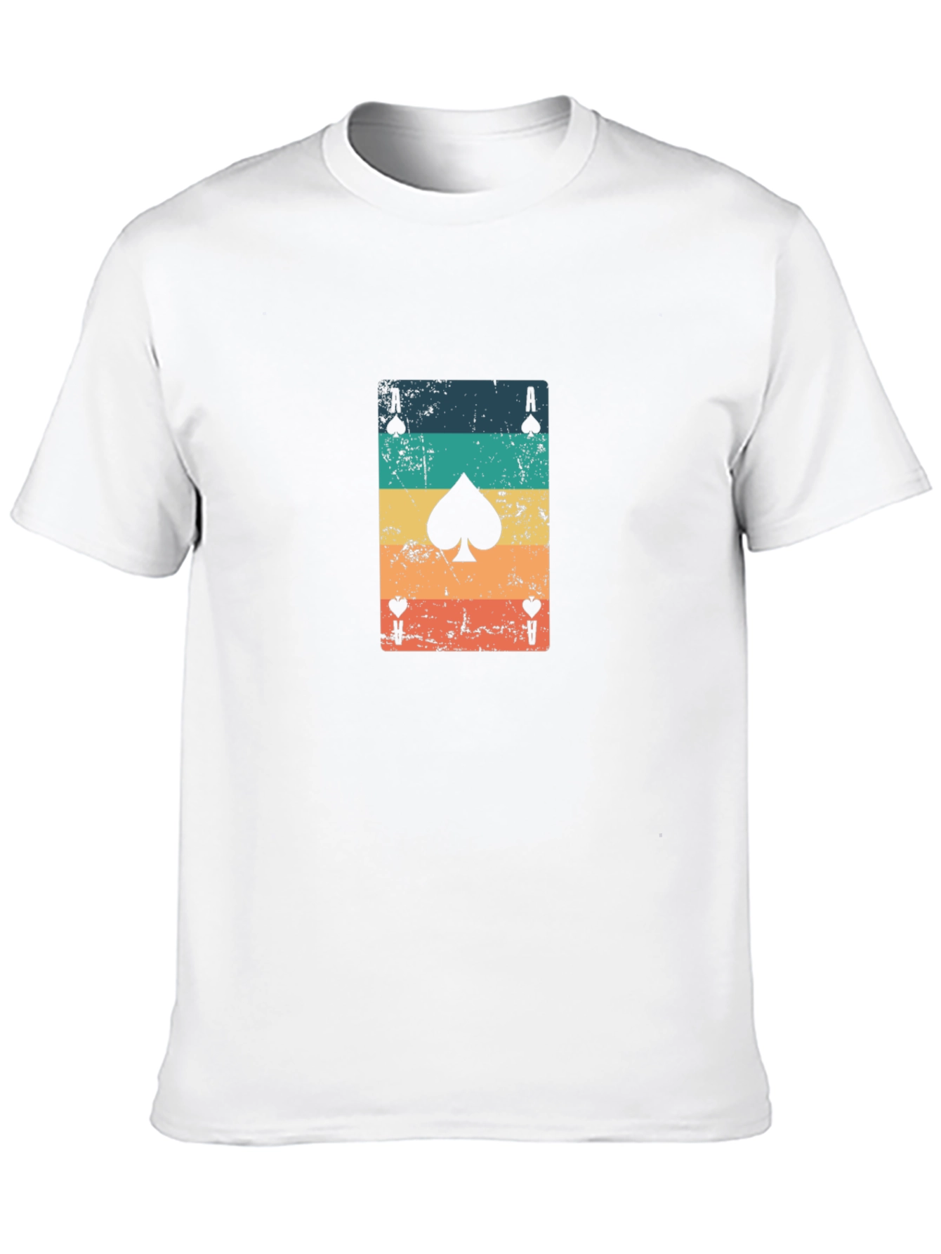 Ace of Spades Graphic Tee - Retro Card Design