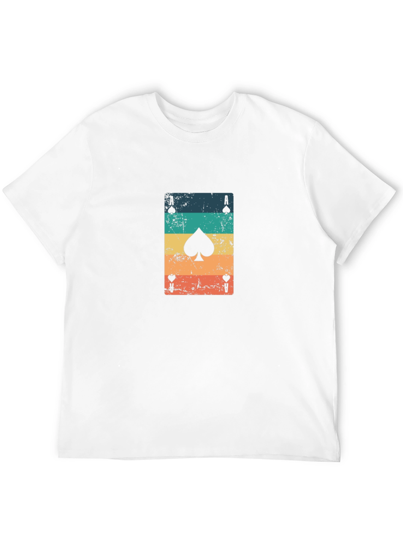 Ace of Spades Graphic Tee - Retro Card Design