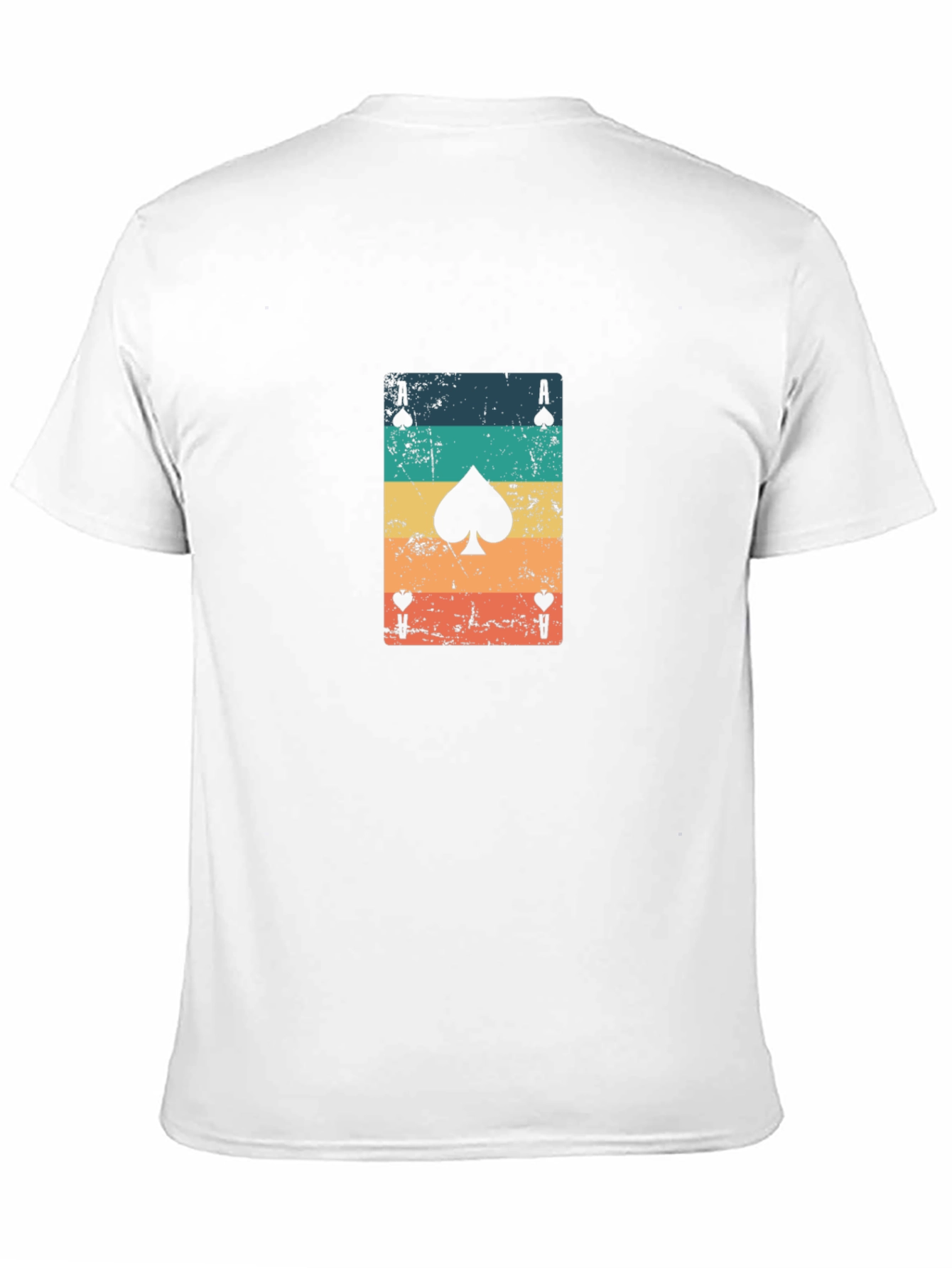 Ace of Spades Graphic Tee - Retro Card Design
