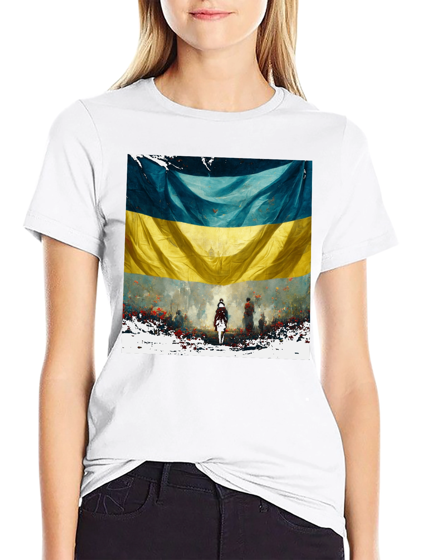 Ukraine Flag Graphic Tee