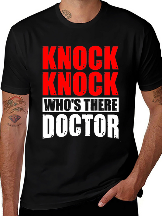 Knock Knock Doctor T-Shirt - Humorous Joke Tee