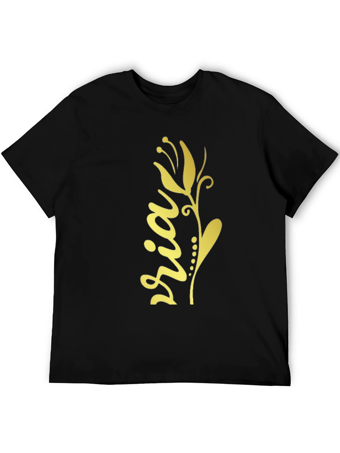 Floral Sria Graphic Tee - Stylish Cotton Blend