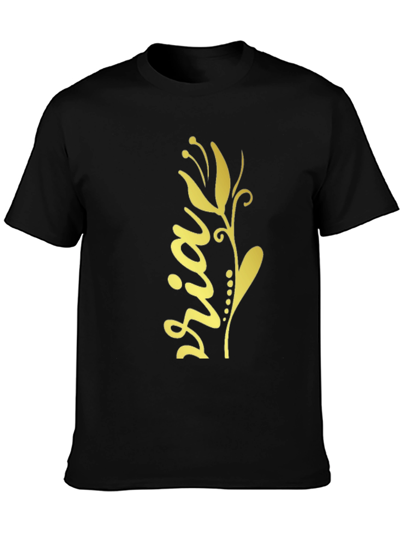 Floral Sria Graphic Tee - Stylish Cotton Blend