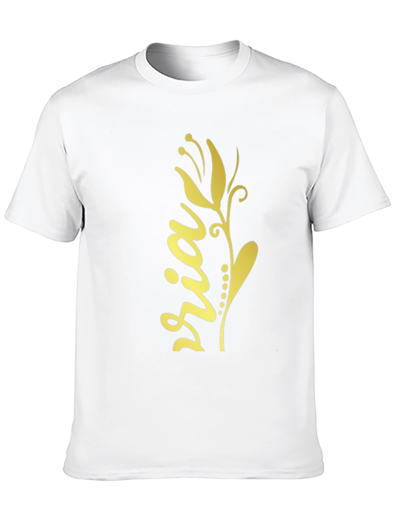 Floral Sria Graphic Tee - Stylish Cotton Blend