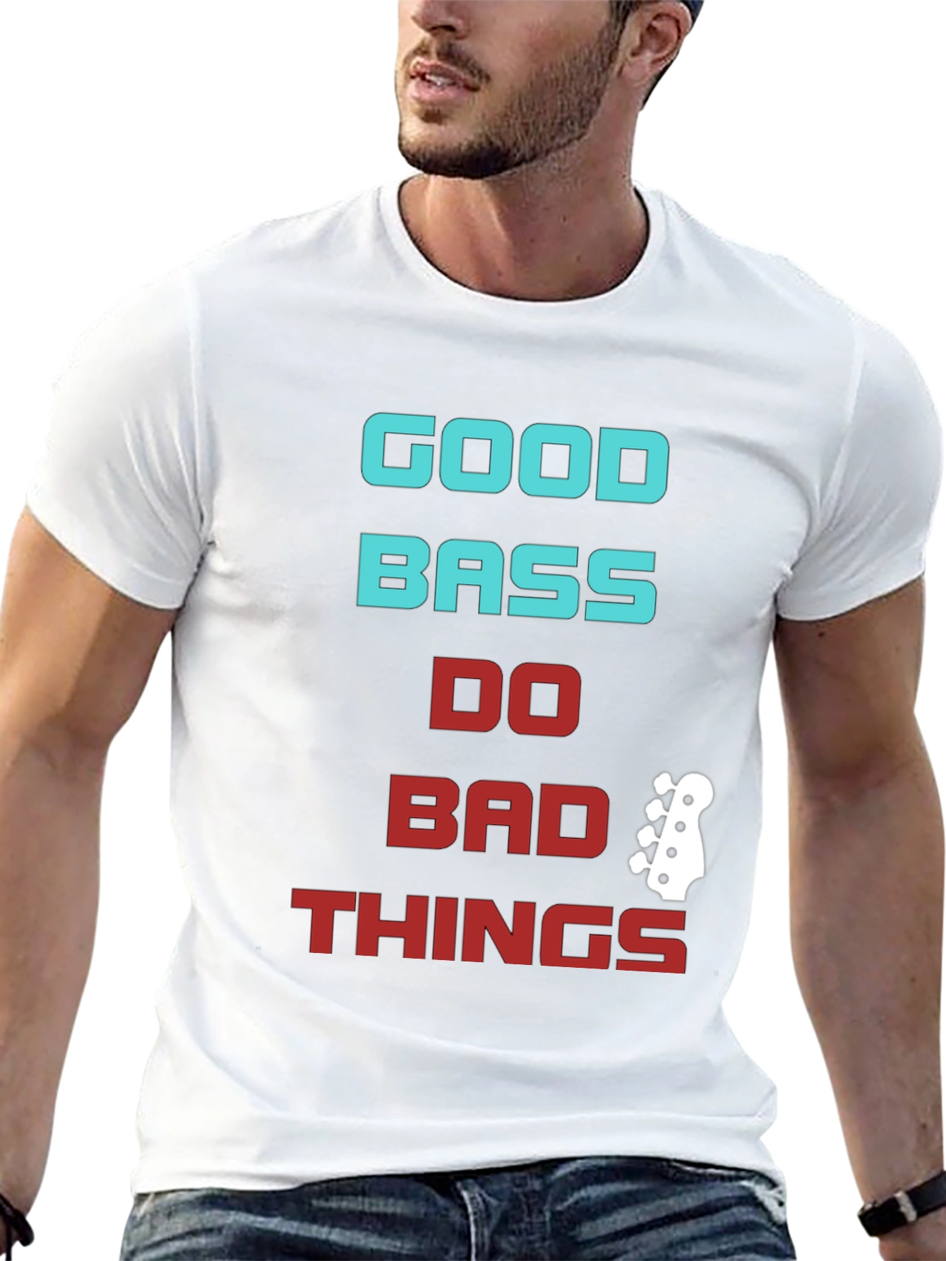 Good Bass Do Bad Things Graphic Tee - Black