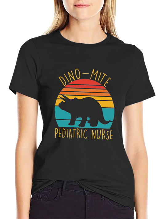 Dino-Mite Pediatric Nurse T-Shirt