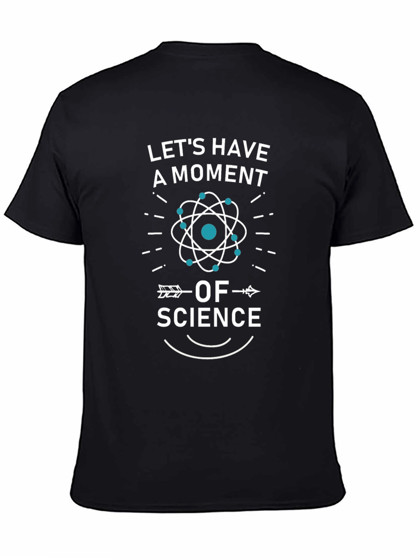 Lets Have a Moment of Science Black Graphic Tee