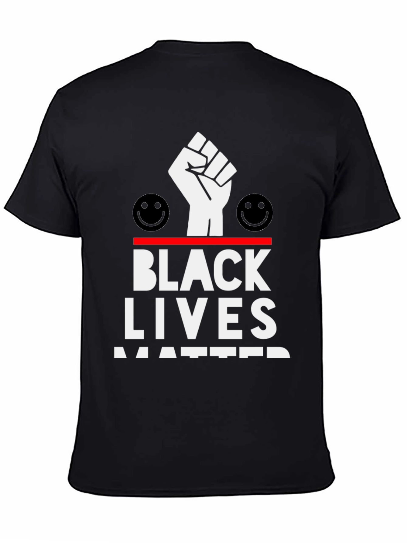 Black Lives Matter Graphic T-Shirt Black Mens Fashion