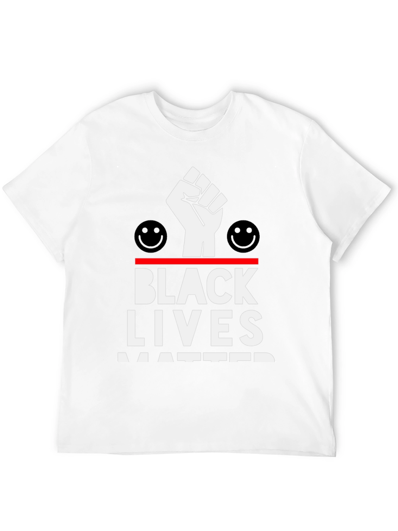 Black Lives Matter Graphic T-Shirt Black Mens Fashion