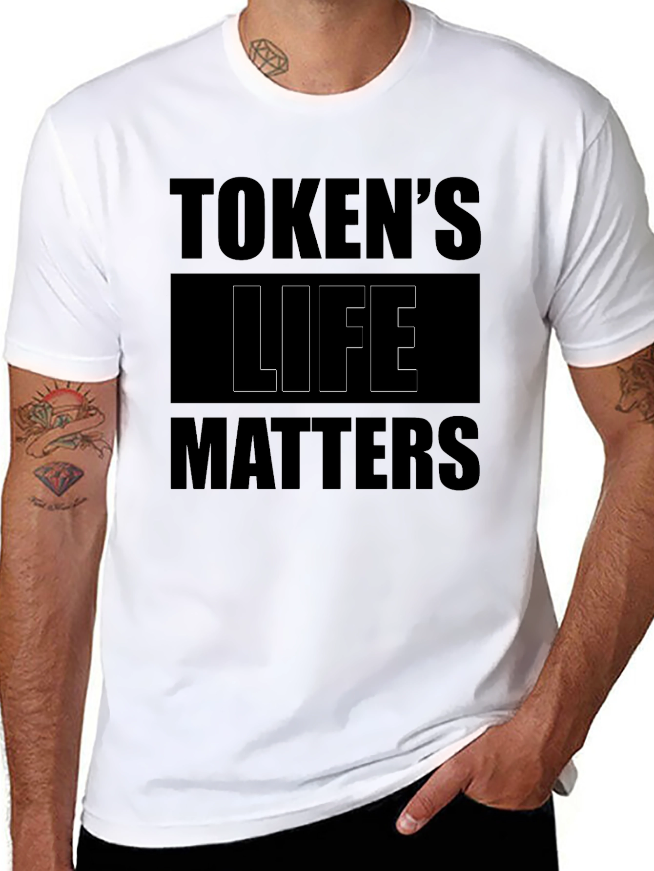 Tokens Life Matters Graphic Tee - Black