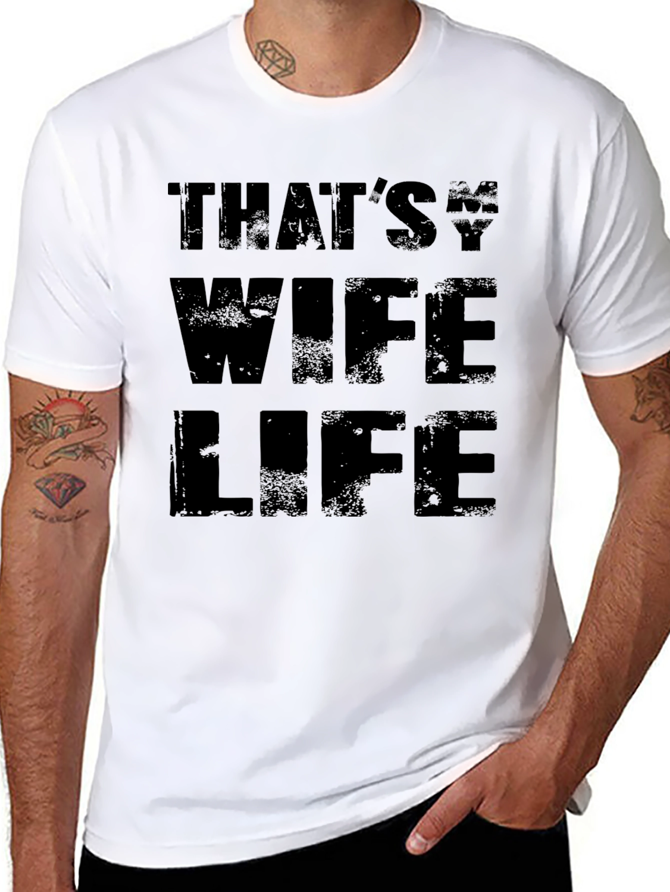 Thats My Wife Life Black Graphic Tee