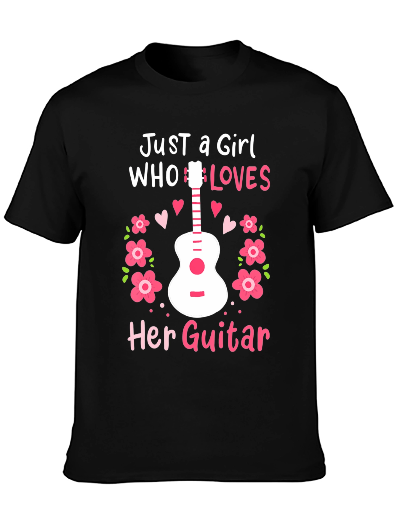 Just A Girl Who Loves Her Guitar T-Shirt
