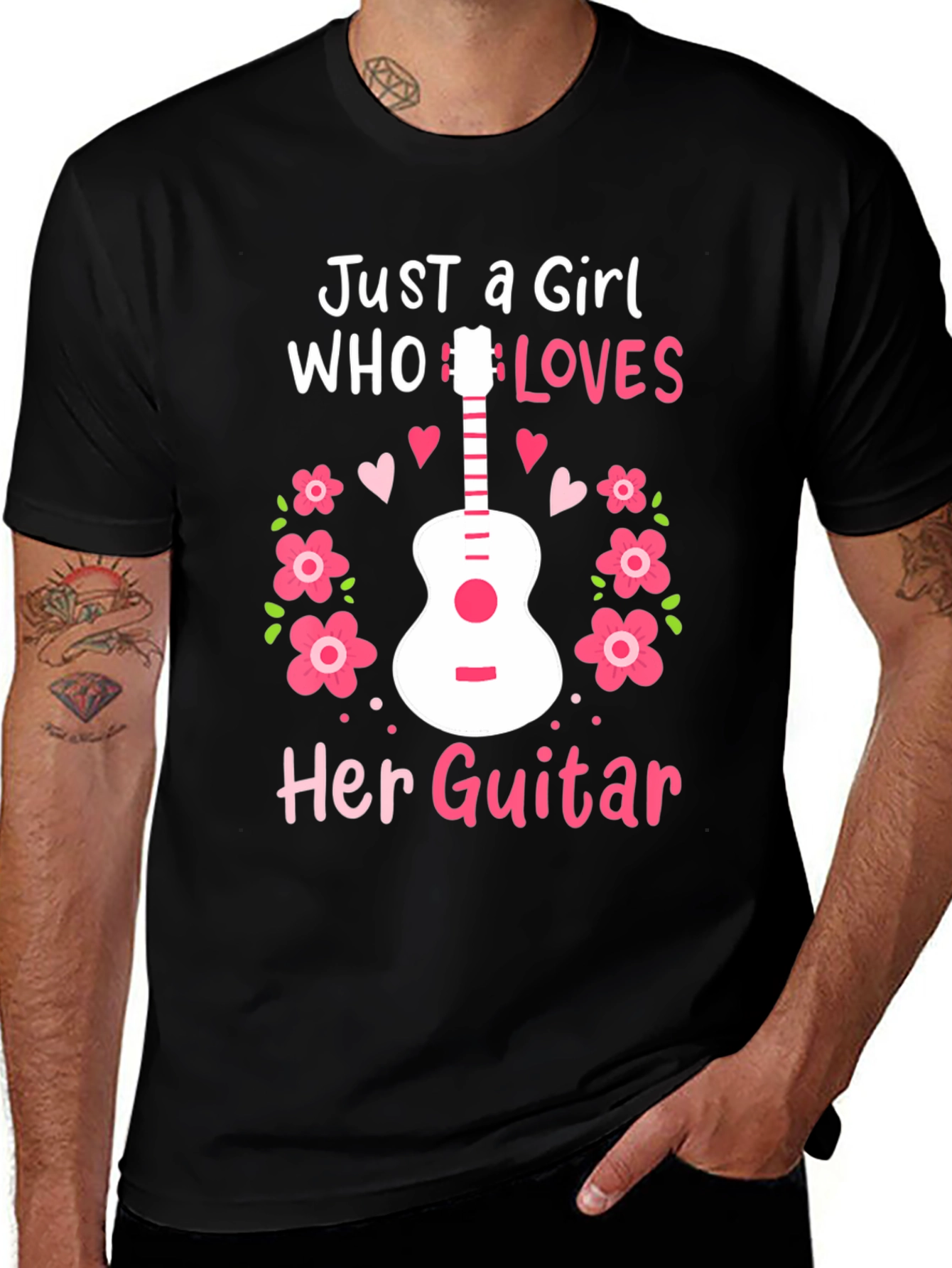 Just A Girl Who Loves Her Guitar T-Shirt