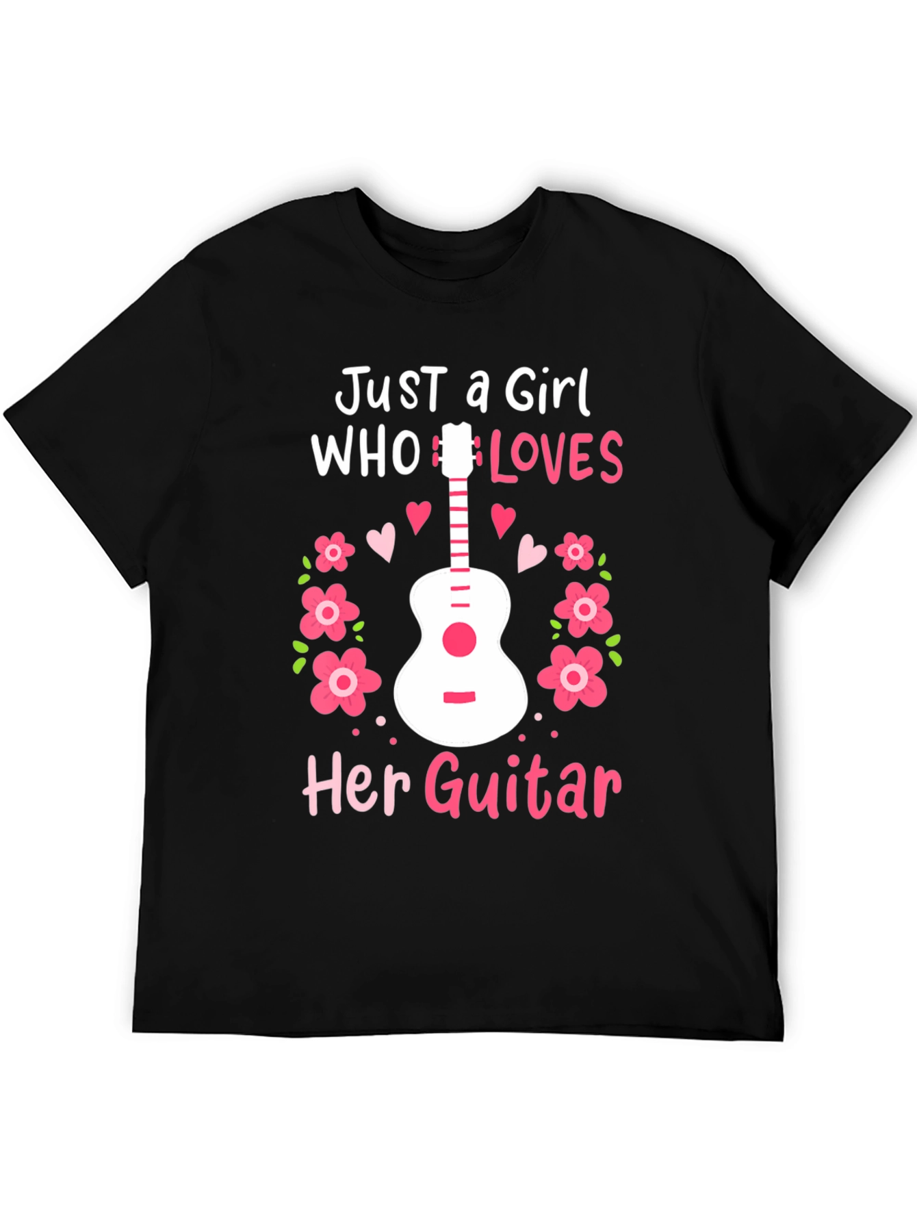 Just A Girl Who Loves Her Guitar T-Shirt