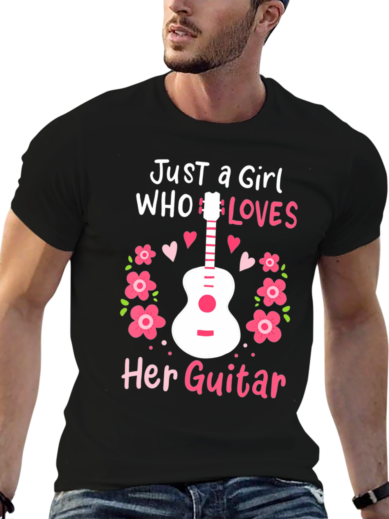 Just A Girl Who Loves Her Guitar T-Shirt