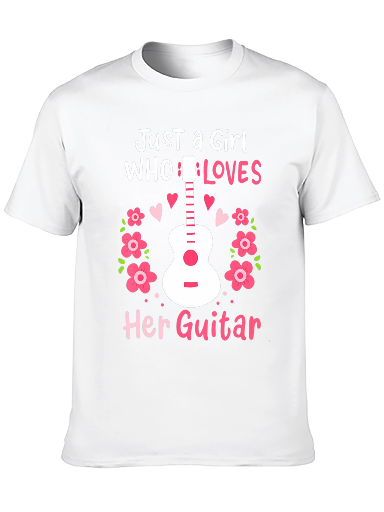 Just A Girl Who Loves Her Guitar T-Shirt