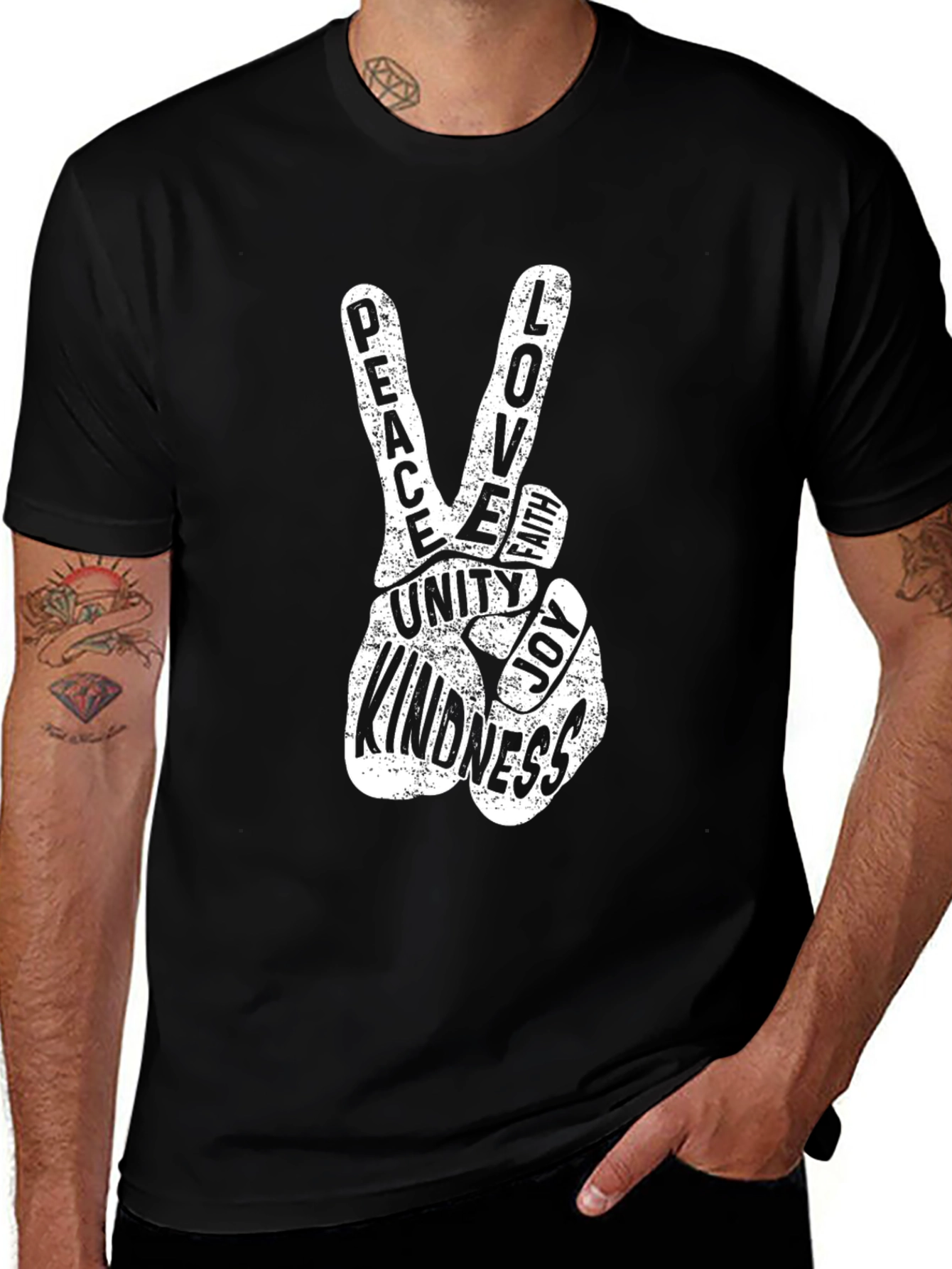 Peace Love Unity T-Shirt - Positive Vibes Graphic Tee