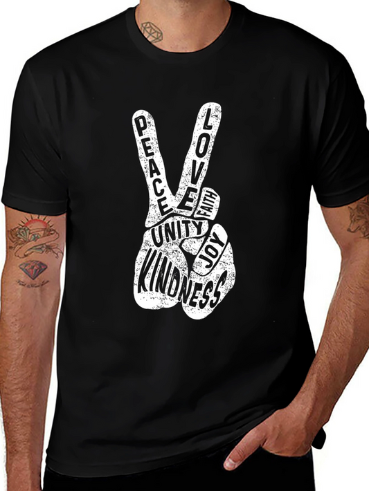 Peace Love Unity T-Shirt - Positive Vibes Graphic Tee