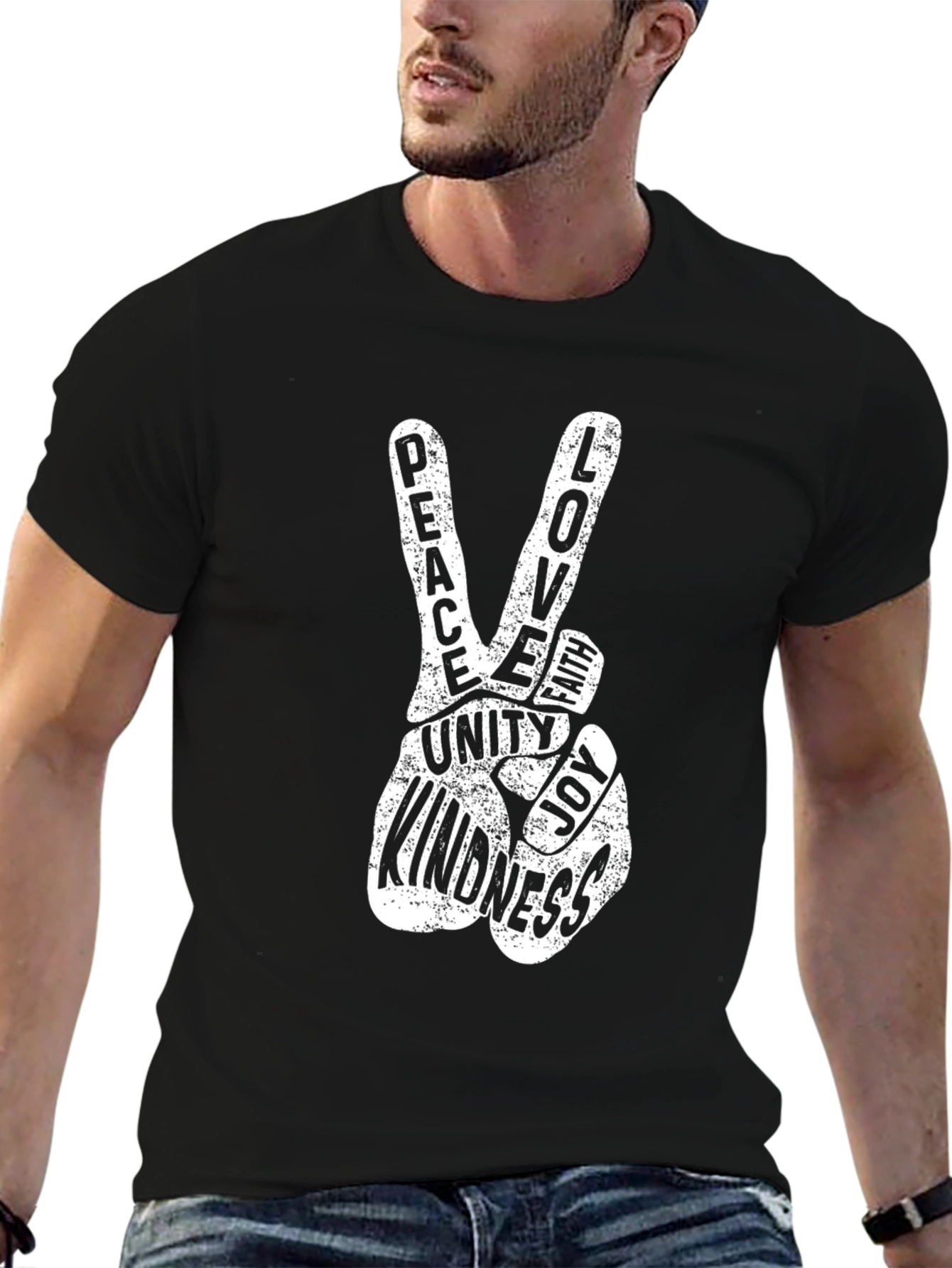 Peace Love Unity T-Shirt - Positive Vibes Graphic Tee